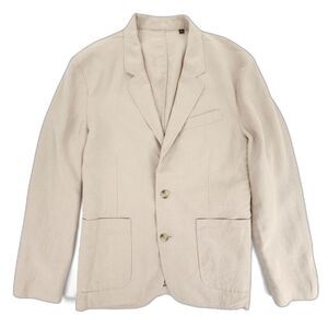 NEW Vince Relaxed Hemp Blazer Pumice Rock Old Money Suit Jacket Quiet Luxury